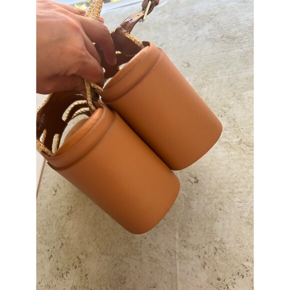 Clergerie Paris Natsu Platform Woven Raffia Block Heel Slingback Sandals Sz 38.5 - Picture 5 of 13